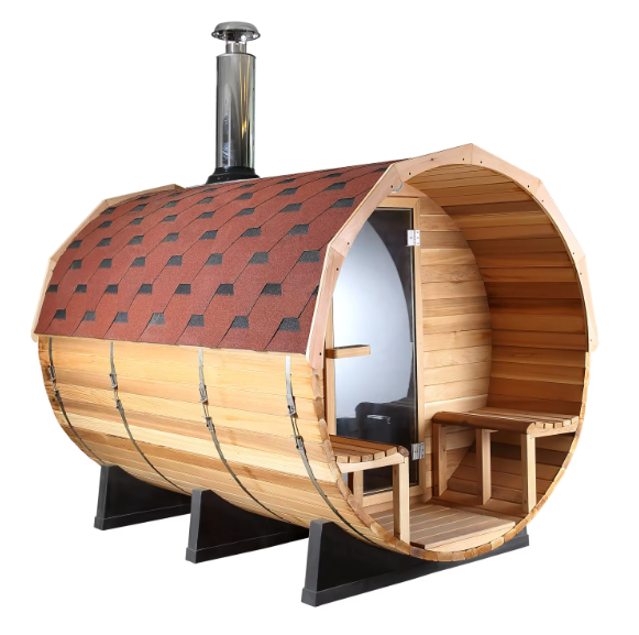 AlpineLux Cedar Barrel Sauna