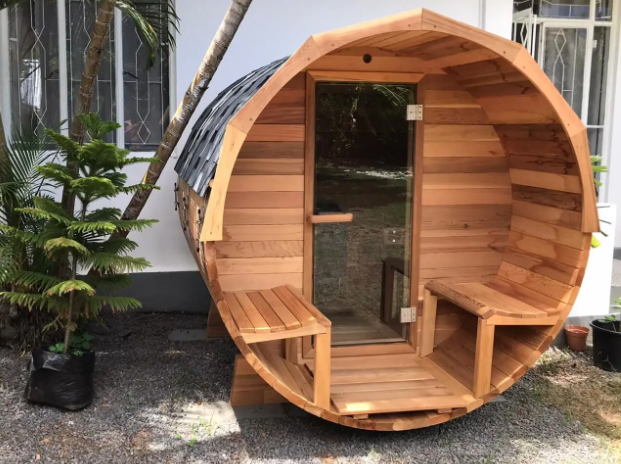 AlpineLux Cedar Barrel Sauna